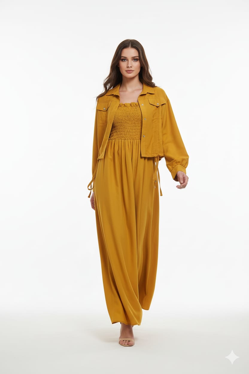 Jacket style Maxi MUSTURD