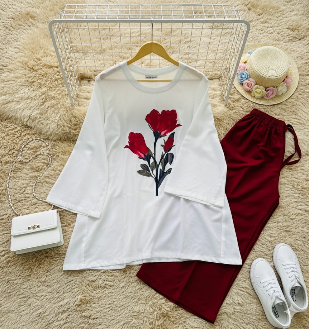 Western Thailand Co-Ord Set MAROON