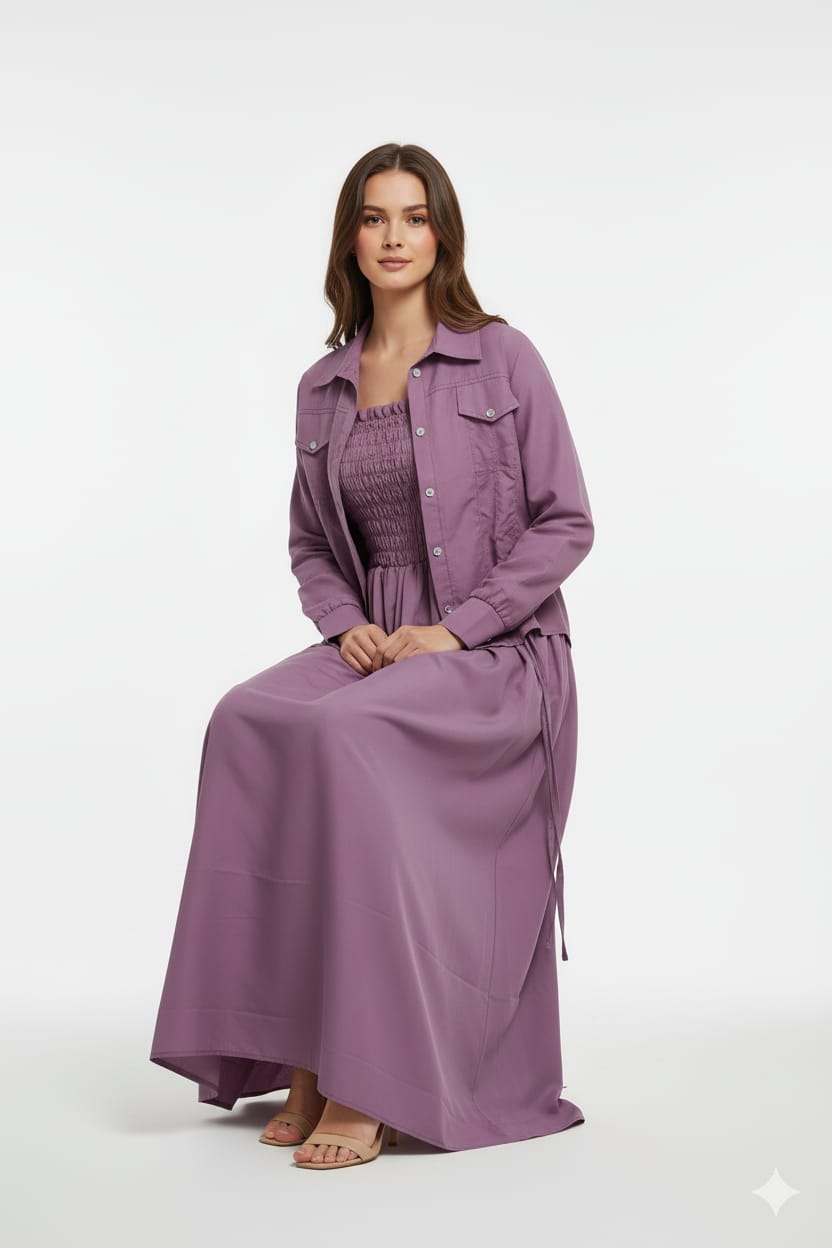 Jacket style Maxi LAVENDER