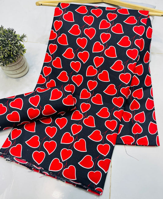 Micro Polo Cotton Digital Print UnStitched Suit