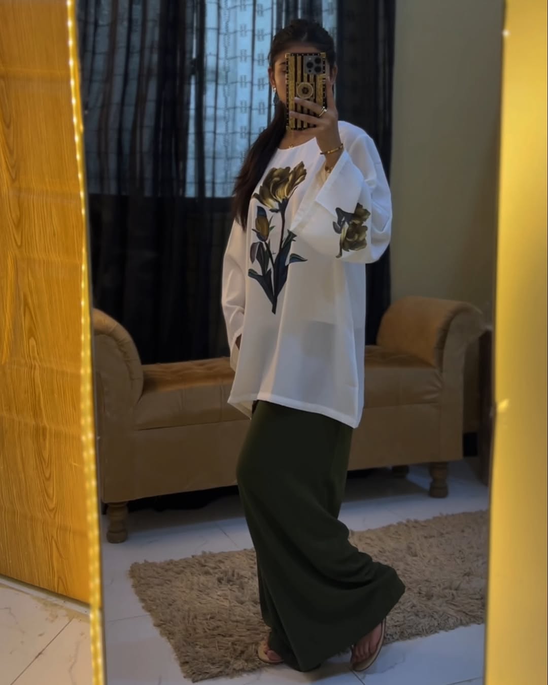 Western Thailand Co-Ord set Silky Lawn Mid Session Stuff