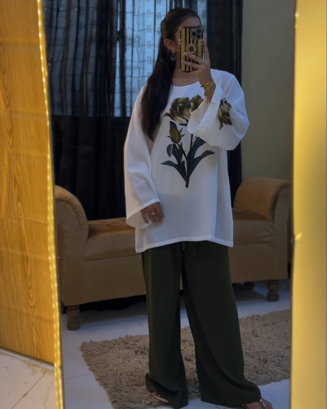 Western Thailand Co-Ord set Silky Lawn Mid Session Stuff