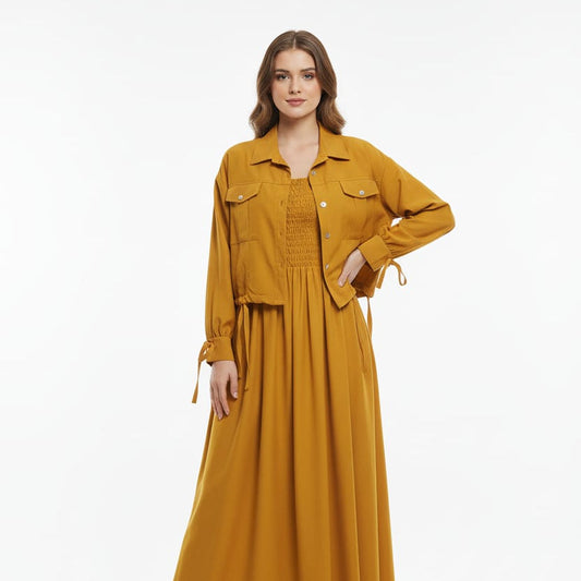 Jacket style Maxi MUSTURD