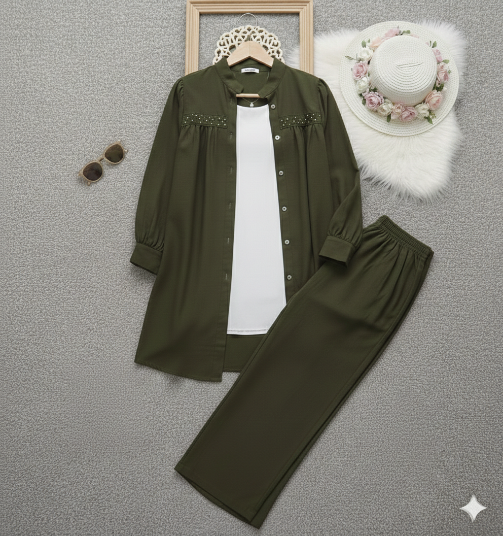 TRENDY CORD STYLE OLIVE