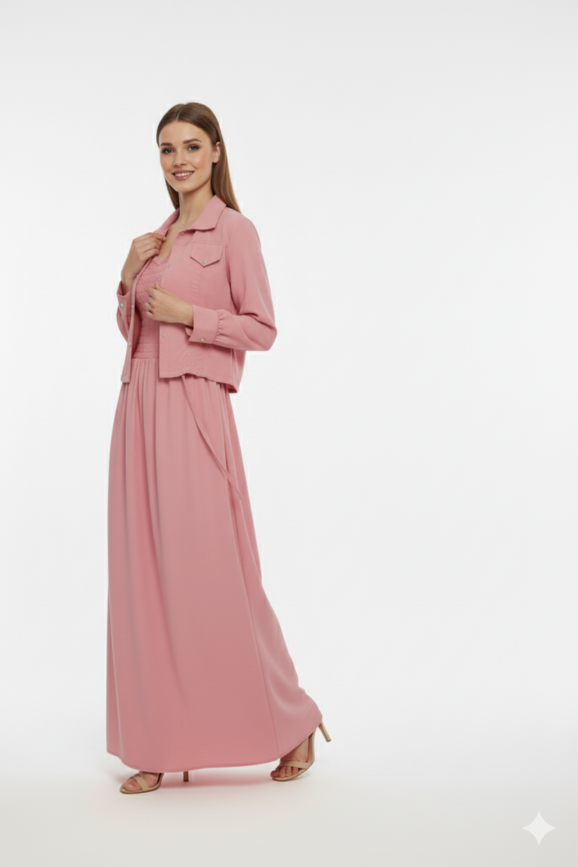 Jacket maxi LIGHT PINK