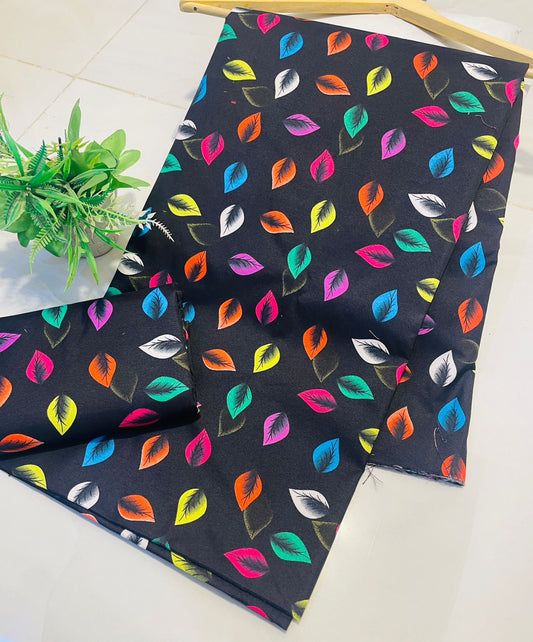 Summer Cotton UnStitched Suit