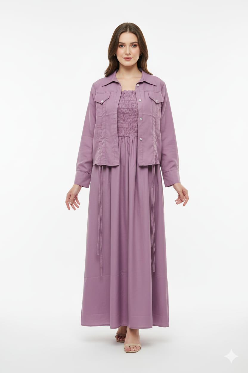 Jacket style Maxi LAVENDER