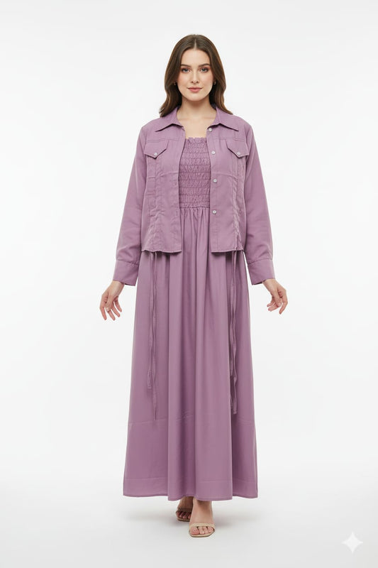 Jacket style Maxi LAVENDER