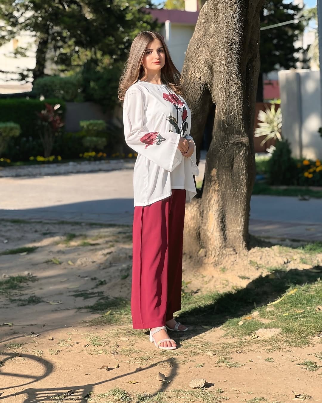 Western Thailand Co-Ord set Silky Lawn Mid Session Stuff