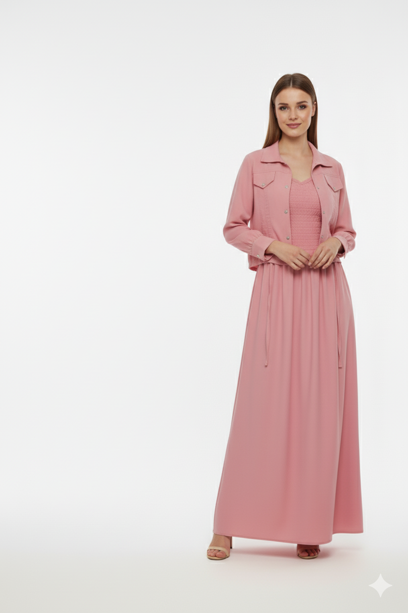 Jacket maxi LIGHT PINK
