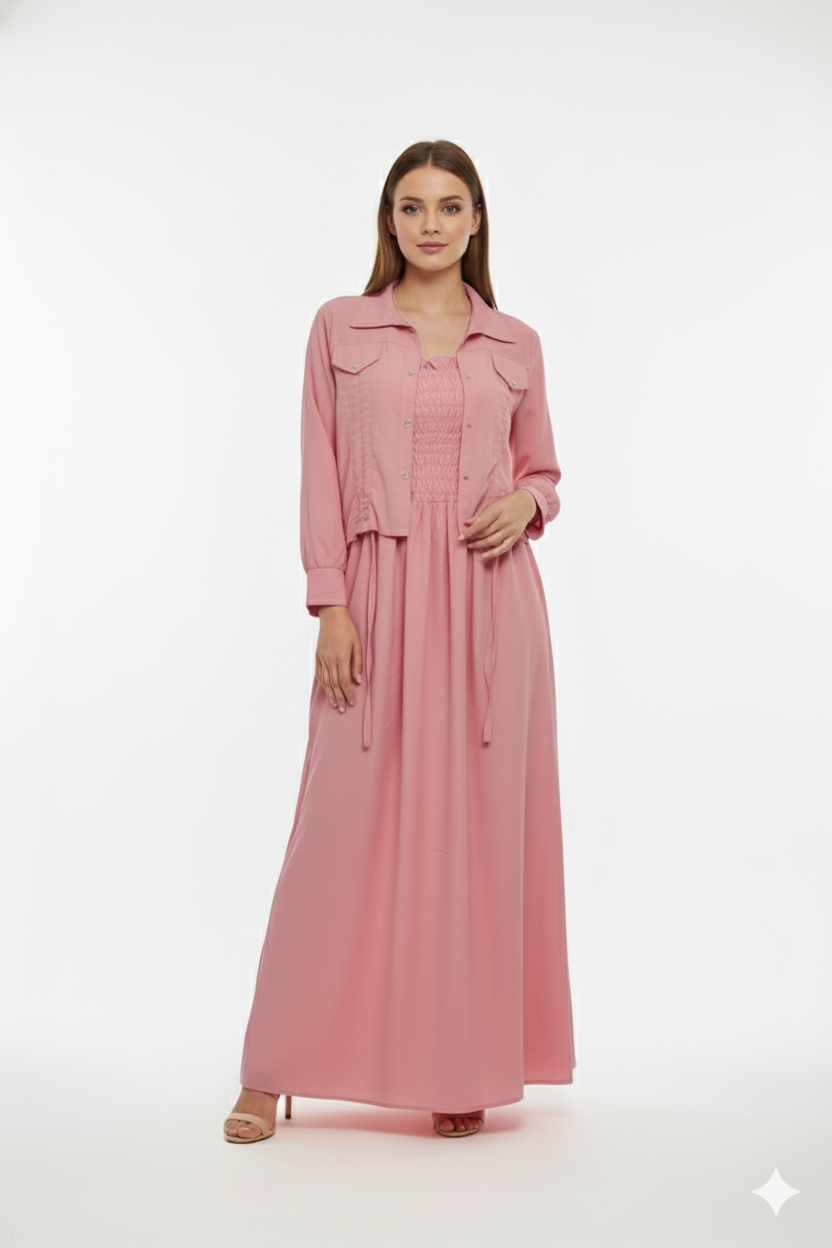 Jacket maxi LIGHT PINK